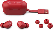 Load image into Gallery viewer, JLab Go Air Pop True Wireless Bluetooth Earbuds + Charging Case, Rose Red, Dual Connect, IPX4 Sweat Resistance, Bluetooth 5.1 Connection, 3 EQ Sound Settings Signature, Balanced, Bass Boost

