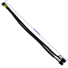 Load image into Gallery viewer, COMeap GPU Power Cable for Dell Precision 5820 7820, 10 Pin to 8 Pin(6+2) 6 Pin PCIe GPU Power Adapter Sleeved 21-inch (53cm)
