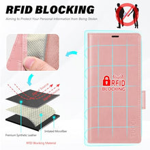 Load image into Gallery viewer, TUCCH Wallet Case for Galaxy Z Fold7, Shockproof Magnetic PU Leather Cover with [RFID Blocking] Kickstand [4 Card Slots], PC Inner Case Compatible with Galaxy Z Fold 7 (8.0&quot;) 2025 5G, Rose Gold
