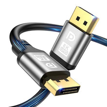 Load image into Gallery viewer, Jojobnj 16K DisplayPort Cable 3.3FT, 2.1 DP to DP Support 16K@60Hz, 8K@60Hz, 4K@144Hz, HBR3 32.4Gbps, HDR, G-Sync &amp; FreeSync Display Lead for Laptop Gaming Monitor PC TV
