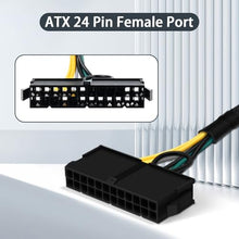 Load image into Gallery viewer, COMeap 24 Pin to 6 Pin ATX PSU Power Adapter Cable for Dell Motherboard with 6 Pin Port 13.3-inch(34cm)
