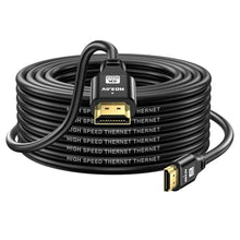 Load image into Gallery viewer, jojobnj HDMI Cable 35ft, 4K@60Hz, 18Gbps High Speed HDMI 2.0 Cord, Ultra HD,Ethernet Audio Return,Video 4K,1080p,3D,Arc, HDR Compatible with Xbox,PS5/PS4,HDTV,Laptop ect(Black)
