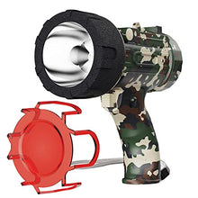 Load image into Gallery viewer, BUYSIGHT Rechargeable Spotlight Flashlight, Hand held Spotlight 800 lumens Waterproof Flashlight Hunting Lamp with red Filter? Camouflage Green Mini
