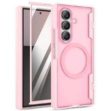 Load image into Gallery viewer, Maxdara for Z Fold 7 Case, Full Body Hinge Protection [Screen Protector] [Compatible with Magsafe] Wireless Charging Magnetic Translucent Case for Samsung Galaxy Z Fold 7 (Pink)
