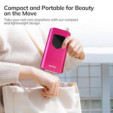 Load image into Gallery viewer, Lavinda Portable Nail Drill Professional, 35000 RPM Rechargeable, Electric Nail File Machine for Acrylic Nails, Gel Polishing, and Removing, Cordless Nail Drill for Salon and Home Use (Viva Magenta)
