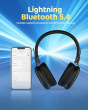 Load image into Gallery viewer, awatrue Kids Bluetooth Headphones, Wireless Headphones with HD ENC Microphone, 50 Hours Playtime, Safe Volume,Type C Fast Charging,Foldable Over Ear Headphone for Children/Teens/Smart Device (Black)
