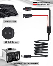 Load image into Gallery viewer, COMeap Solar Panel Adapter for Jackery, to DC 5.5x2.1mm Extension Power Cable with DC 3.5x1.35, 5.5x2.5 and 8mm Connector Compatible with MC4 Solar Panel Charger and Portable Solar Generator 5ft(1.5m)
