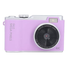 Load image into Gallery viewer, 48MP Digital Camera, 1080P Compact Selfie Camera with 2.4 Inch Screen, 16x Zoom and Anti Shake for Travel, Retro Style Portable Digital Video Camera with Fill Light (Purple)_2302
