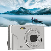 Load image into Gallery viewer, 48MP Digital Camera 16X Zoom, 1080P, 2.4 Inch Display, Compact Camera for Travel, Graduation, Wedding Ceremonies (Silver)_2163
