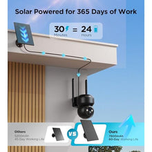 Load image into Gallery viewer, 4G LTE Cellular Solar Security Camera Outdoor: No WiFi Solar Powered Security Camera Outdoor Built in SIM Card 2K Battery Wireless Cameras for Home Surveillance Outside 360 Live View Motion Detection, GSolarCameraNoWiFi_1667
