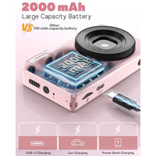 Load image into Gallery viewer, 4K Digital Camera with Front Rear Lens, Autofocus and 32G Card, Metal Shell, Pink_1781
