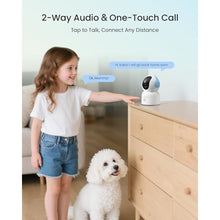 Load image into Gallery viewer, 4K Indoor 360 PT Security Camera, Dual-Band WiFi with 64GB Memory Card, Blue_1962
