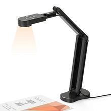 Load image into Gallery viewer, 4K USB Document Camera for Teacher, 8MP Webcam &amp; Visualiser for A3 Size with Dual Microphones, 3-Level LED Light, Image Invert, Foldable for Live Demo, Work with Windows, macOS and Chrome OS, Black_1
