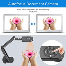 Load image into Gallery viewer, 4K USB Document Camera for Teacher, 8MP Webcam &amp; Visualiser for A3 Size with Dual Microphones, 3-Level LED Light, Image Invert, Foldable for Live Demo, Work with Windows, macOS and Chrome OS, Black_1041

