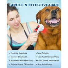 Load image into Gallery viewer, 5000mAh 5 * 808nm &amp; 10 * 650nm LLLT Cold Laser Therapy Device for Human/Vet, White_745
