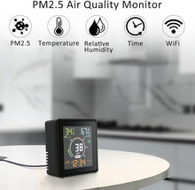 Load image into Gallery viewer, Smart Wi-Fi Air Quality Monitor, PM2.5 Detector, Temperature &amp; Humidity Meter, Data Logger via App
