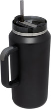 Load image into Gallery viewer, Stanley Quencher H2.0 FlowState Stainless Steel Vacuum Insulated Tumbler with Lid and Straw for Water, Iced Tea or Coffee, Smoothie and More, Black , 64 oz
