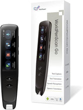 Load image into Gallery viewer, PenPower WorldPen Scan Go | OCR Reading Pen | Text to Speech for Dyslexia| Pen Scanner for Data Input | Pen Translator | Wireless Standalone | LCD Touchscreen | Wi-Fi Connection
