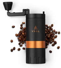 Load image into Gallery viewer, VSSL Java G45 Coffee Manual Coffee Grinder, Up To 45 Gram Capacity, Stainless Steel Conical Burr, Carbon
