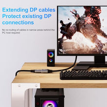 Load image into Gallery viewer, DGHUMEN 8K DisplayPort Extension Cable 3Feet, DisplayPort 1.4 Male to Female Extension Cable, Braided DP to DP Extended Cord, Supports 8K@60Hz,4K@120Hz (Grey, 3 Ft)

