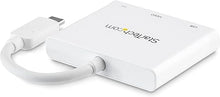 Load image into Gallery viewer, StarTech.com USB-C to HDMI Adapter - White - 4K 30Hz - Thunderbolt 3 Compatible - with Power Delivery (USB PD) - USB C Dongle (CDP2HDUACPW)
