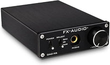 Load image into Gallery viewer, FX-Audio DAC-X6 Headphone amp Mini HiFi 2.0 Digital Audio Decoder DAC Input USB/Coaxial/Optical Output RCA/Headphone Amplifier 24Bit/96KHz DC12V (Black)
