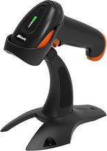 Load image into Gallery viewer, Alacrity 2D 1D Wireless Barcode Scanner with Stand, 3-in-1 Connectivity Bluetooth 2.4G Wireless USB Wired, Barcode Reader with Hands-Free Mode and Vibration Alert, Orange
