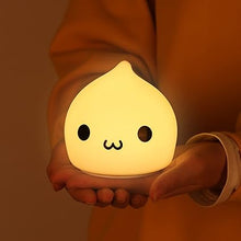 Load image into Gallery viewer, ZKLiLi Night Light for Kids, Cute Lamp Dumpling Light Birthday Gifts for Girls Boys, Kawaii Nightlight Silicone Portable Nursery Battery Powered Animal Night Lights for Baby Toddler Teen Bedrooms
