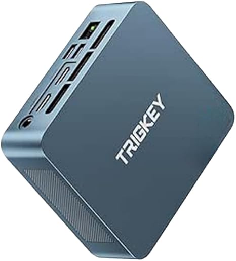 TRIGKEY Ryzen 7 5850U Mini PC, 8C/16T, Up to 4.4GHz, Mini Computer 16G DDR4 500G NVMe SSD, DP+HDMI+Type-C Triple-Screen 4K Output, WiFi-6, BT 5.2, Office/Home Micro PC