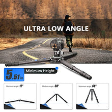 Load image into Gallery viewer, Carbon Fiber Tripod WEYLLAN LX9 Professional Heavy Duty Tripod for Camera, with 75mm Bowl and Adapter, 40mm Leg Tube, 10 Layers Carbon Fibre Bowl Tripods Camera Max Load 88lbs/40kg
