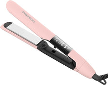 Load image into Gallery viewer, PRITECH Flat Iron Hair Straightener and Curler 2 in 1, Titanium Flat Iron with Negative Ions, Adjustable Temp(248?-450?) and Automatic Shut Off (Pink)
