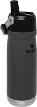 Load image into Gallery viewer, Stanley IceFlow Stainless Steel Water Jug with Straw, Vacuum Insulated Water Bottle for Home and Office, Reusable Tumbler with Straw Leak Resistant Flip, Charcoal, 22 OZ
