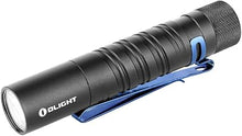 Load image into Gallery viewer, OLIGHT I5T EOS 300 Lumens Slim EDC Flashlight Dual-Output for Camping and Hiking, Tail Switch Flashlight with Beam Distance 196ft, Powered by Single AA Battery, Black
