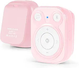 MP3 Player with Bluetooth 5.3:64GB Mini MP3 with Clip & OTG Function-Portable Lightweight Music Player for Sports-Running, Exercise (Pink)