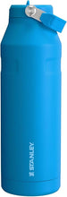 Load image into Gallery viewer, Stanley IceFlow Flip Straw 2.0 Water Bottle 50 OZ | Built-In Straw with Larger Opening | Lightweight &amp; Leak-Resistant | Insulated Stainless Steel | BPA-Free | Azure
