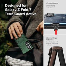 Load image into Gallery viewer, VRS DESIGN Terra Guard Active for Galaxy Z Fold 7 (2025) – Rugged Magnetic Case with Built-in Screen Protector &amp; Semi-Auto Hinge Protection (Matte Black)
