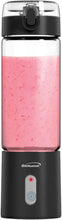 Load image into Gallery viewer, BRENTWOOD RJB-100BK Portable Battery-Operated USB-Chargeable Glass Blender, 17 oz, Black
