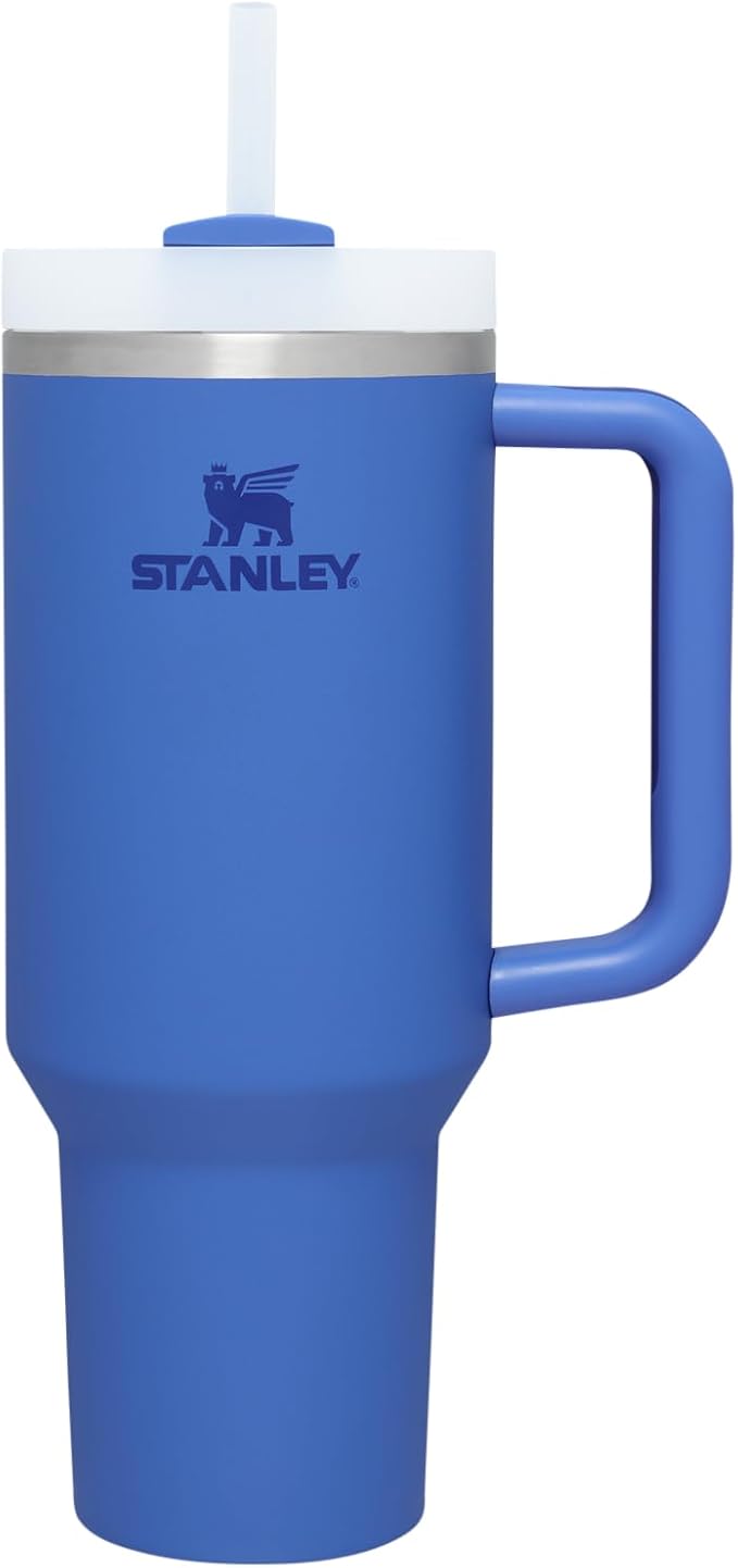 STANLEY Quencher H2.0 FlowState Stainless Steel Vacuum Insulated Tumbler with Lid and Straw for Water, Iced Tea or Coffee (Iris, 40 oz)