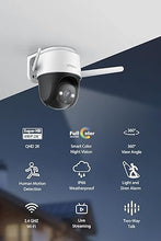 Load image into Gallery viewer, Imou Security Camera Outdoor with Floodlight and Sound Alarm, 4MP QHD Pan/Tilt 2.4G Wi-Fi Camera, IP66 Weatherproof 2.5K Bullet Camera, Full Color Night Vision IP Camera with 2-way Talk, Cruiser
