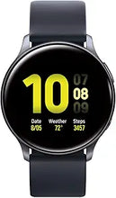 Load image into Gallery viewer, SAMSUNG Galaxy Watch Active 2 (40mm, GPS, Bluetooth) Smart Watch with Advanced Health Monitoring, Fitness Tracking, and Long Lasting Battery, Aqua Black (US Version)
