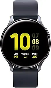 SAMSUNG Galaxy Watch Active 2 (40mm, GPS, Bluetooth) Smart Watch with Advanced Health Monitoring, Fitness Tracking, and Long Lasting Battery, Aqua Black (US Version)