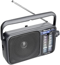 Load image into Gallery viewer, Panasonic Portable AM / FM Radio, Battery Operated Analog Radio, AC Powered, Silver (RF-2400D)
