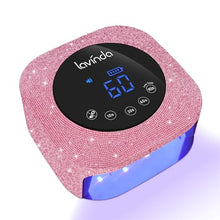 Load image into Gallery viewer, UV Nail Lamp 54W, Cordless Gel UV Led Nail Lamp for Gel Nail Polish, Rechargeable UV Nail Light Nail Dryer with 4 Timer and LCD Display, Professional Fast Curing Lamp Nail Art Tools with Rhinestone

