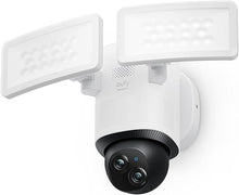 Load image into Gallery viewer, eufy Security Camera Floodlight Camera E340 Wired, Security Camera Outdoor, 360° PTZ, 24/7 Recording, 2.4G/5G Wi-Fi, 2000 LM, Motion Detection, Built-In Siren, Dual Cam, HB3 Compatible, No Monthly Fee
