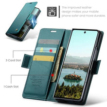 Load image into Gallery viewer, Taneny Designed for Samsung Galaxy Z Fold 7 Case (2025),PU Leather Wallet Flip Folio Case with Card Holder RFID Blocking Kickstand Shockproof Phone Cover for Samsung Galaxy Z Fold 7 5G (Teal)
