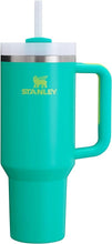 Load image into Gallery viewer, Stanley Quencher H2.0 FlowState Stainless Steel Vacuum Insulated Tumbler with Lid and Straw for Water, Iced Tea or Coffee, Smoothie and More, Tropical Teal, 40 oz
