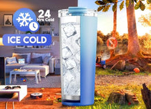 Load image into Gallery viewer, Meoky 24 oz Travel Coffee Mug with Leak-proof Lid, Stainless Steel Insulated Coffee Tumbler, Keeps Hot for 8 Hours or Cold for 24 Hours, Fits in Car Cup Holder (Sky)

