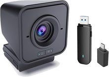 Load image into Gallery viewer, Project Telecom Marconi Wireless HD 1080p Webcam, 2MP, USB-A &amp; USB-C, PC, Laptop, Streaming, Built in Mic, Video Conference Calling, Webinars, Gaming, Compatible with Ecamm Live
