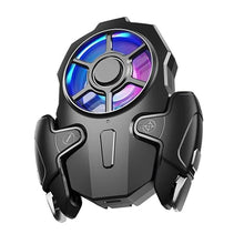 Load image into Gallery viewer, Diyeeni AK03 Mobile Phone Cooler Radiator, Phone Cooling Fan with Game Controller, RGB Light, Cellphone Heatsink Cooling with 3 Speed Fan, for IPhone for Android

