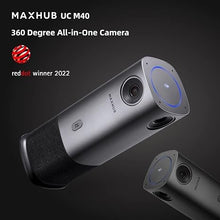 Load image into Gallery viewer, Enther&amp;MAXHUB 360-Degree Smart Video Conference Camera, All-in-One Conference Room Webcam, Video Conferencing System with Microphone and Speaker for Meeting, Auto Speaker Focus &amp; Precise Angle Adjust
